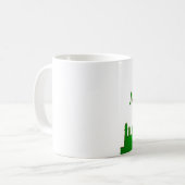 エイドムバラクグリーン金ゴールドモスク コーヒーマグカップ (正面左)