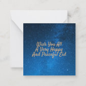 エイドムバラクブルーミルキーウェイイン金ゴールド文字 ノートカード (裏面)