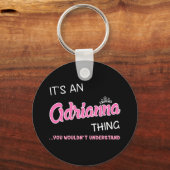 エイドリアナの事で分からないって キーホルダー (正面)