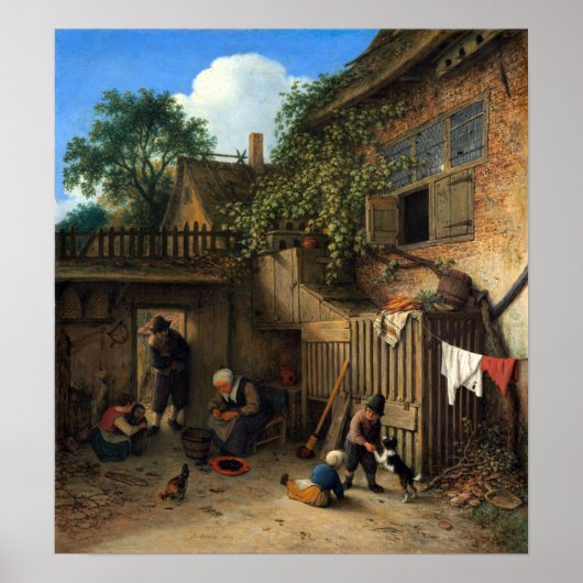 エイドリアンヴァンオスタードザコテージドアヤード ポスター (正面)