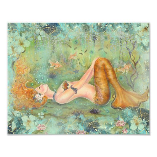 エイドリフト平和な人魚プリントバイルネ フォトプリント (正面)