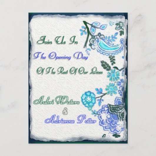 エイドリーンズファイナル招待状 インビテーションポストカード (正面)