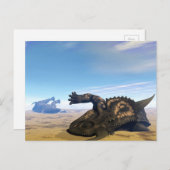 エイニオサウルス恐竜が死んだ ポストカード (正面/裏面)