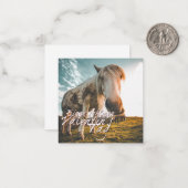 エイネンシェネンバレンティンスタグミットシャウエンデムプフェルド ノートカード (正面/裏面インサイチュ)