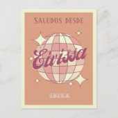 エイビサイビサエスパーニャのレトロなヴィンテージパーティーはがき ポストカード (正面)