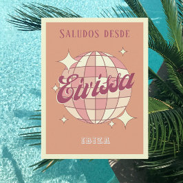 エイビサイビサエスパーニャのレトロなヴィンテージパーティーはがき ポストカード