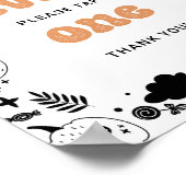 エイピオンオレンジ幽霊ハロウィーン誕生日 ポスター (角)