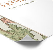 エイピースサイン客ヴィンテージアールヌーボーバイミュシャ ポスター (角)