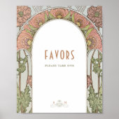 エイピースサイン客ヴィンテージアールヌーボーバイミュシャ ポスター (正面)