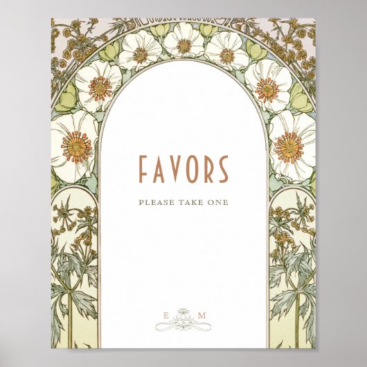 エイピースサイン客ヴィンテージアールヌーボーバイミュシャ ポスター (正面)