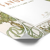 エイピースサイン客ヴィンテージアールヌーボーバイミュシャ ポスター (角)