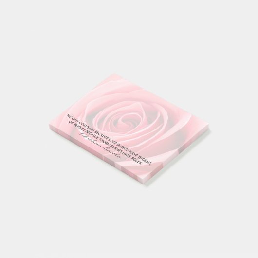 エイブエレガントラムリンカーン感動的バラ引用文 ポストイット (アングル)