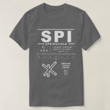 エイブラハムリンカーンキャピタル空港SPI Tシャツ