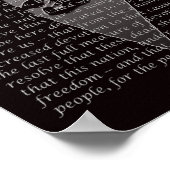 エイブラハムリンカーンゲティスバーグアドレスポートレートポスター ポスター (角)