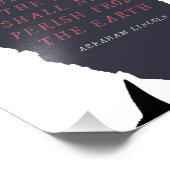 エイブラハムリンカーンシルエット フォトプリント            (角)