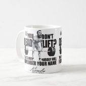 エイブラハムリンカーンジムユーモア – Deadlift コーヒーマグカップ (正面左)