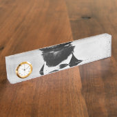 エイブラハムリンカーンポートレート デスクネームプレート (側面)