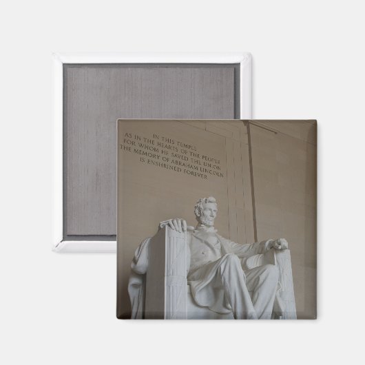 エイブラハムリンカーンメモリアルワシントンDCマグネット マグネット (正面/裏面)