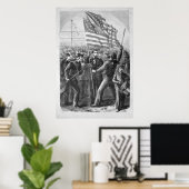 エイブラハムリンカーンヴィンテージアートワーク ポスター (ホームオフィス)