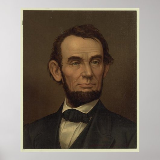 エイブラハムリンカーン写真フレーム ポスター (正面)
