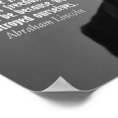 エイブラハムリンカーン引用文オンフリーダム ポスター (角)