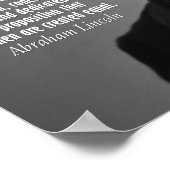 エイブラハムリンカーン引用文 – ゲチスバーグアドレス ポスター (角)