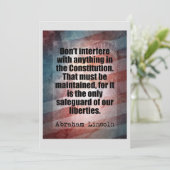 エイブラハムリンカーン引用文 サンキューカード (スタンド正面)