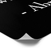 エイブラハムリンカーン引用文 ポスター (角)