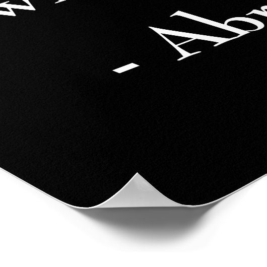 エイブラハムリンカーン引用文 ポスター (角)