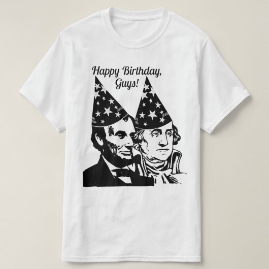 エイブラハムリンカーン誕生日 Tシャツ (デザイン正面)