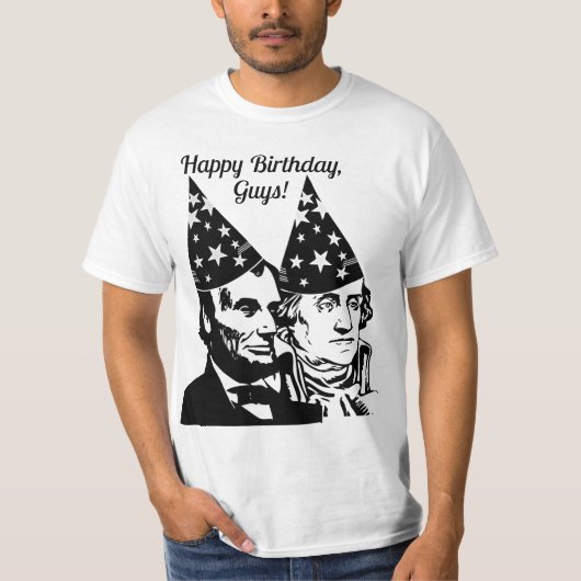 エイブラハムリンカーン誕生日 Tシャツ (正面)