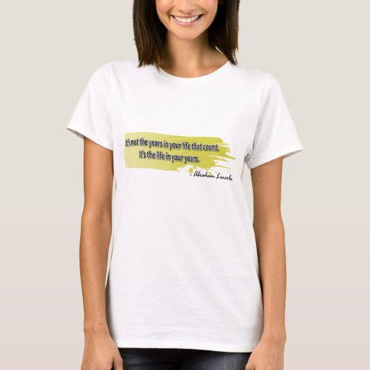 エイブラハムリンカーンTシャツ Tシャツ (正面)