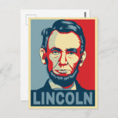 エイブラハムリンカーンUSAプレジデントホープスタイル ポストカード (正面/裏面)