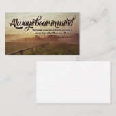 エイブラハム感動的リンカーン引用文"常に" ノートカード (正面/裏面)