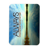 エイブラハム感動的リンカーン引用文"常に" マグネット (縦)