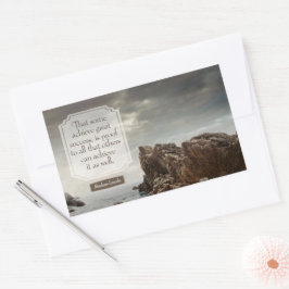 エイブラハム感動的リンカーン引用文「成功」 長方形シール