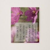 エイブラハム感動的リンカーン引用文「未来」 ジグソーパズル (縦)