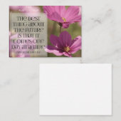 エイブラハム感動的リンカーン引用文「未来」 ノートカード (正面/裏面)