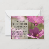 エイブラハム感動的リンカーン引用文「未来」 ノートカード (正面)