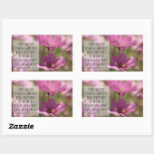 エイブラハム感動的リンカーン引用文「未来」 長方形シール (シート)