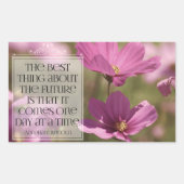 エイブラハム感動的リンカーン引用文「未来」 長方形シール (正面)