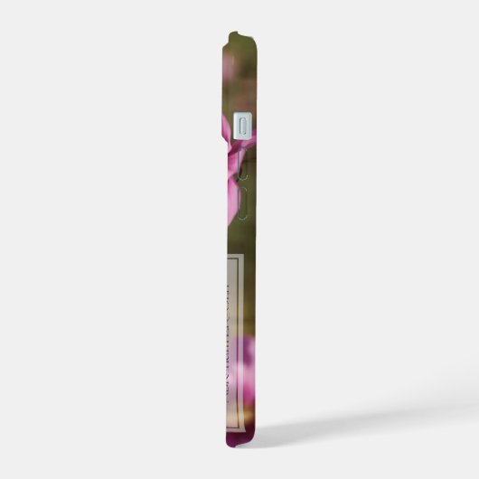 エイブラハム感動的リンカーン引用文「未来」 iPhone 15ケース (左側面)