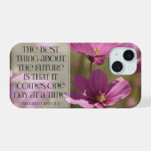 エイブラハム感動的リンカーン引用文「未来」 iPhone 15ケース (裏面横)