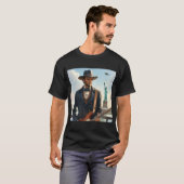 エイブラハム遊・リンカーンのエレクトリック・ベース・スタット・リバティ Tシャツ (正面フル)