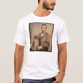 エイブラハム・リンカーンおよび彼の猫"Dixie " Tシャツ (正面)