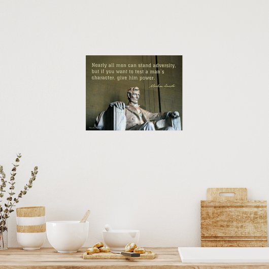 エイブラハム・リンカーンと男のキャラクター ポスター (キッチン)