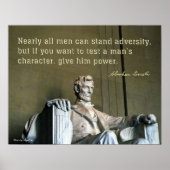 エイブラハム・リンカーンと男のキャラクター ポスター (正面)