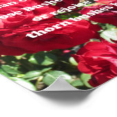 エイブラハム・リンカーンによるバラについての引用文 ポスター (角)