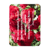 エイブラハム・リンカーンによるバラについての引用文 マグネット (縦)