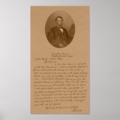 エイブラハム・リンカーンのビクビー夫人への手紙 ポスター (正面)